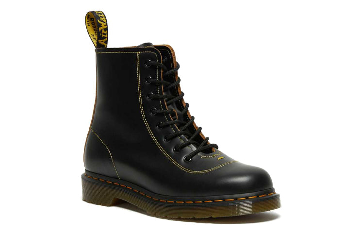 Dr. Martens Pharamond Vintage Smooth Leather Ankle Boots 'Black' 26969001