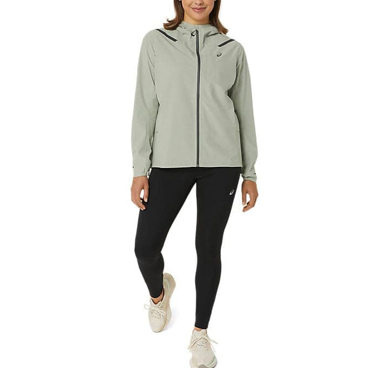 (WMNS) ASICS Accelerate Waterproof 2.0 Jacket 'Olive Grey' 2012C219-303
