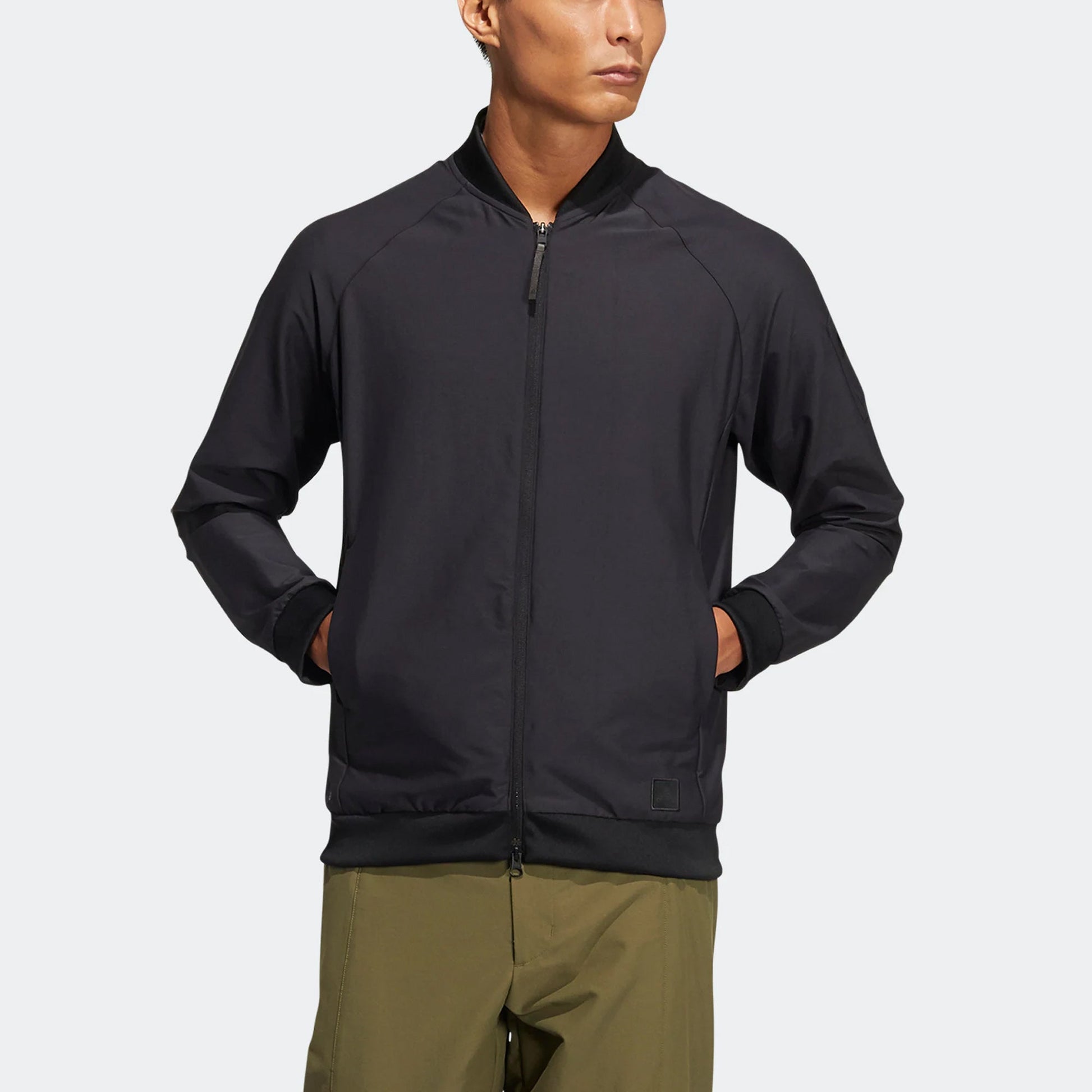 adidas Gt Fz Ls Jk Golf Sports Jacket Black H64637