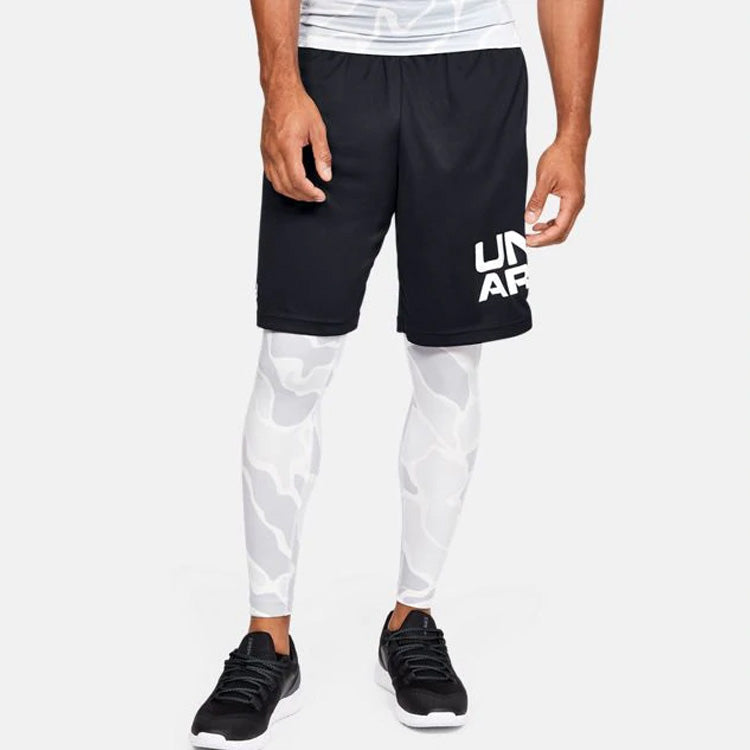 Under Armour Tech Wordmark Sports Shorts 'Black White' 1351653-001