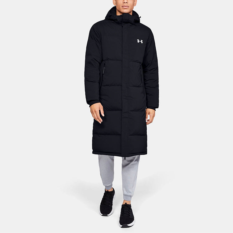 Under Armour Long Down Bench Coat 'Black' 1345057-001