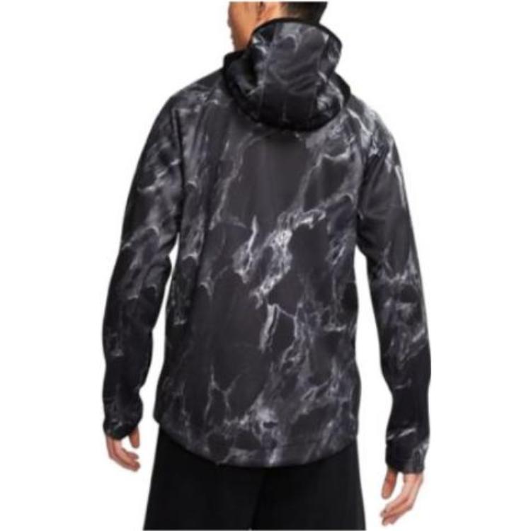 Nike Spotlight Marbled Fullzip Hoodie 'Black' BV9351-010