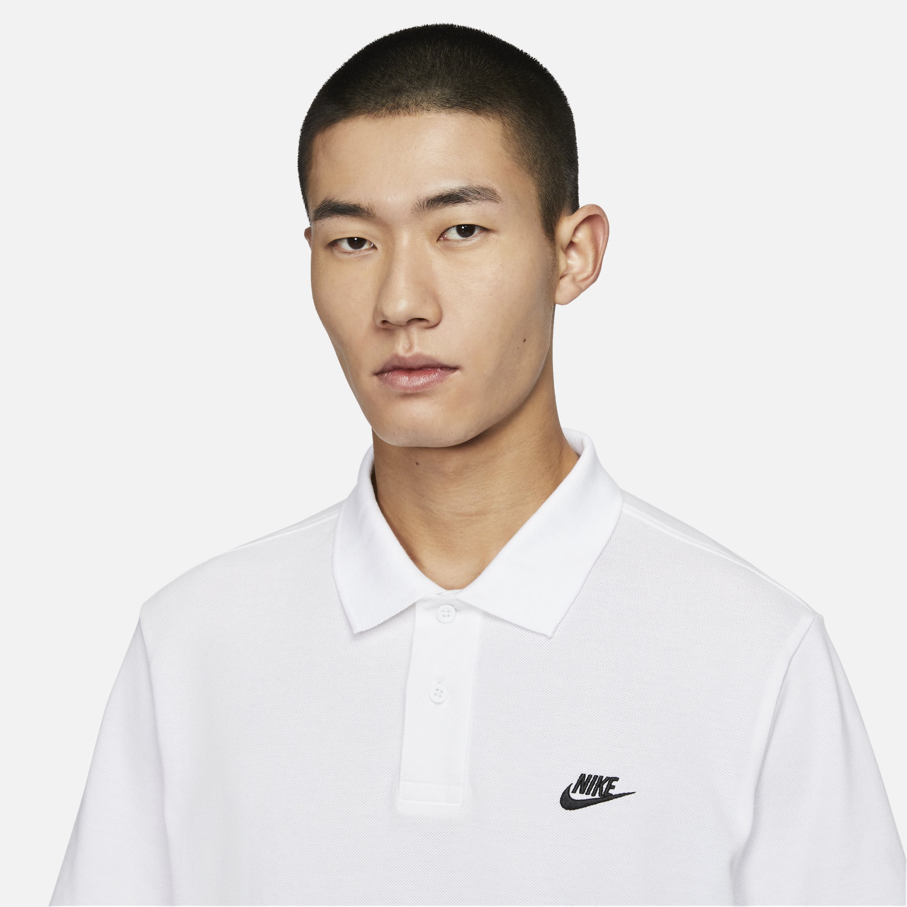 Nike Club Polo Shirt Asia Sizing 'White' FN3895-100