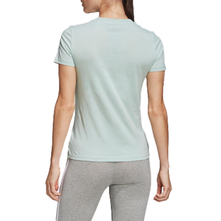 (WMNS) adidas Cotton Sports Short Sleeve Green FM6429