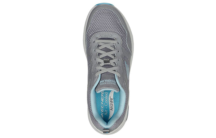 (WMNS) Skechers Go Run Arch Fit 'Grey Blue' 128952-GYBL
