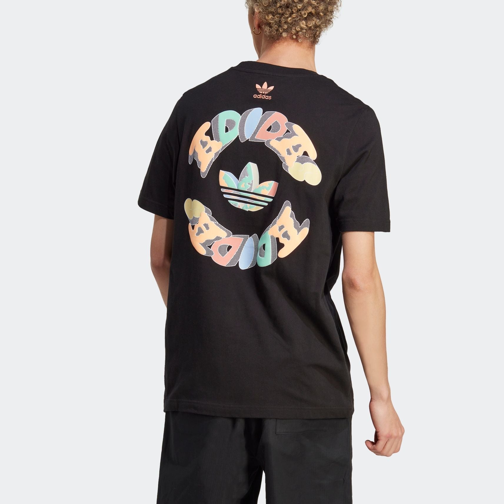 adidas originals Enjoy Summer Front/Back Graphic Tee 'Black' IT8183