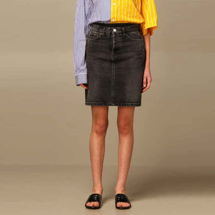 (WMNS) Balenciaga SS21 Skirt 'Grey Denim' 657637TBP471440
