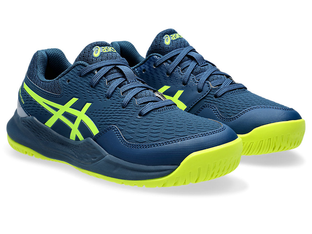 (GS) ASICS Gel-Resolution 9 'Mako Blue Safety Yellow' 1044A067-404