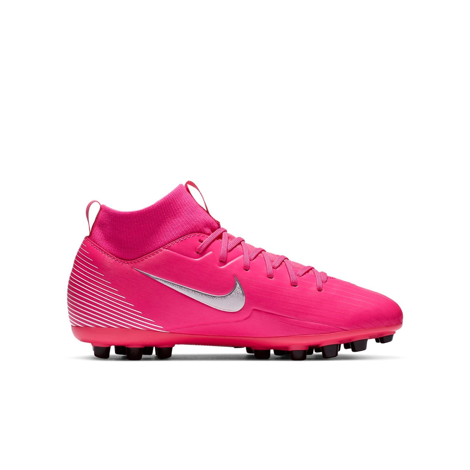 (GS) Nike Mercurial Superfly 7 Academy KM AG Artificial Grass 'Pinkred Black White' DB5610-611