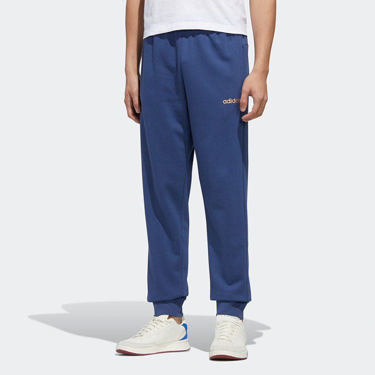 adidas M Ess Br Pnt logo Casual Cozy Bundle Feet Sports Pants Blue FM3445