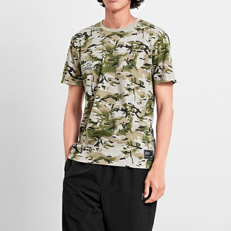 Men's Vans Alphabet Camouflage Short Sleeve Camouflage T-Shirt VN0A4MLXW09