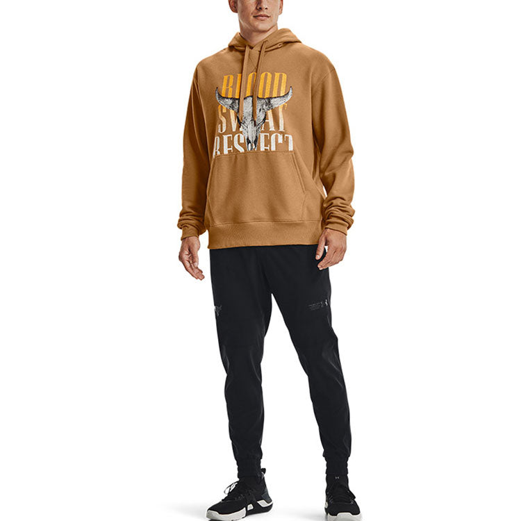 Under Armour Project Rock Graphic Hoodie 'Yellow Tan' 1367036-277
