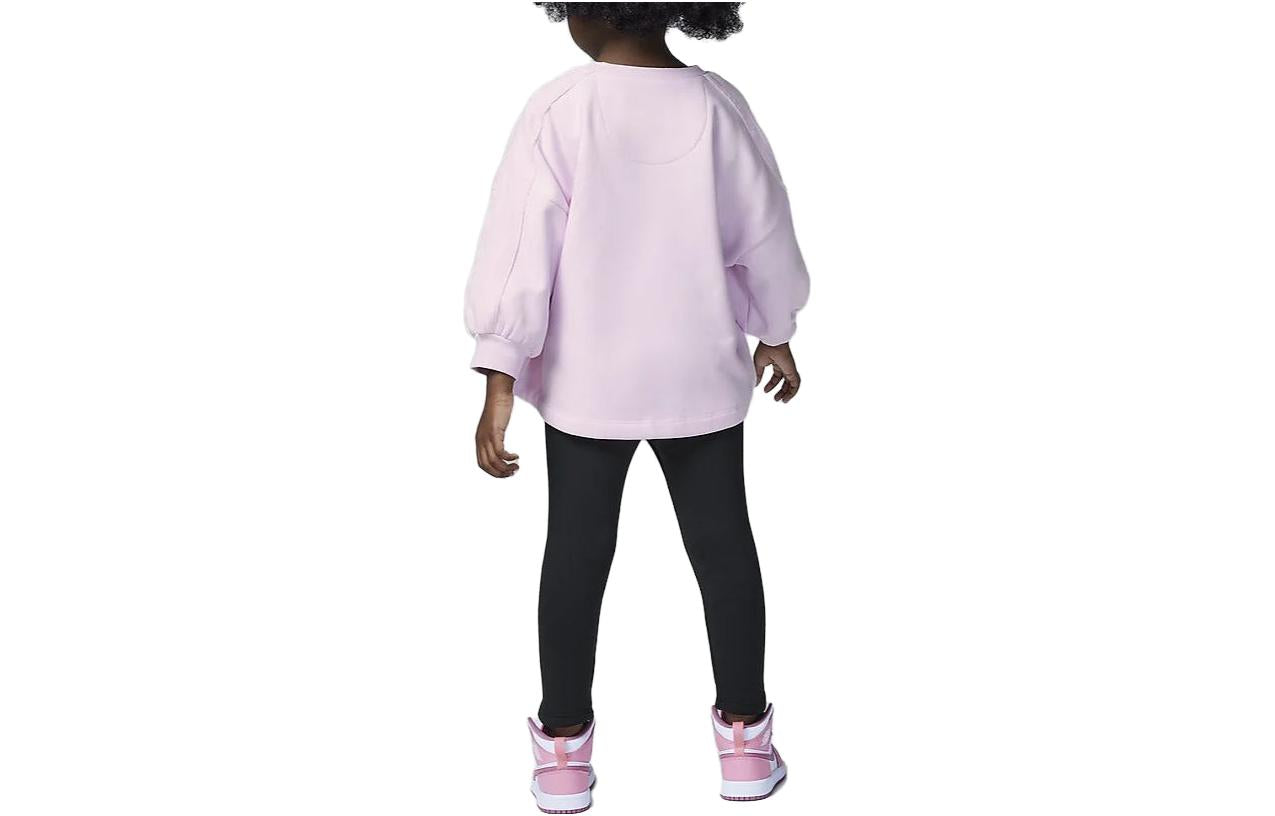 (TD) Air Jordan Velour Crew Tracksuit 'Pink' FZ9963-010