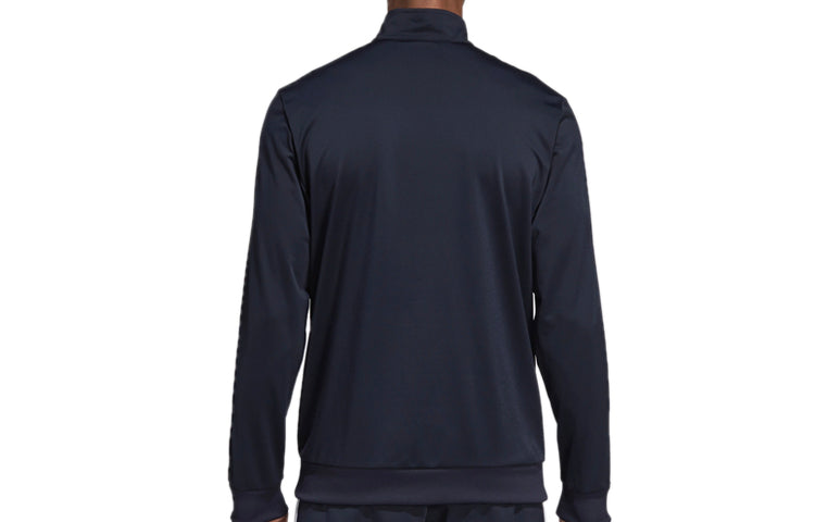 adidas ESSENTIALS Stripe Elastic Sports Jacket Black DU0445