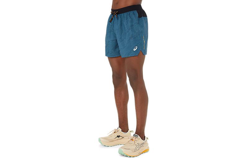ASICS Fujitrail All Over Print 5In Shorts 'Blue' 2011C988-400