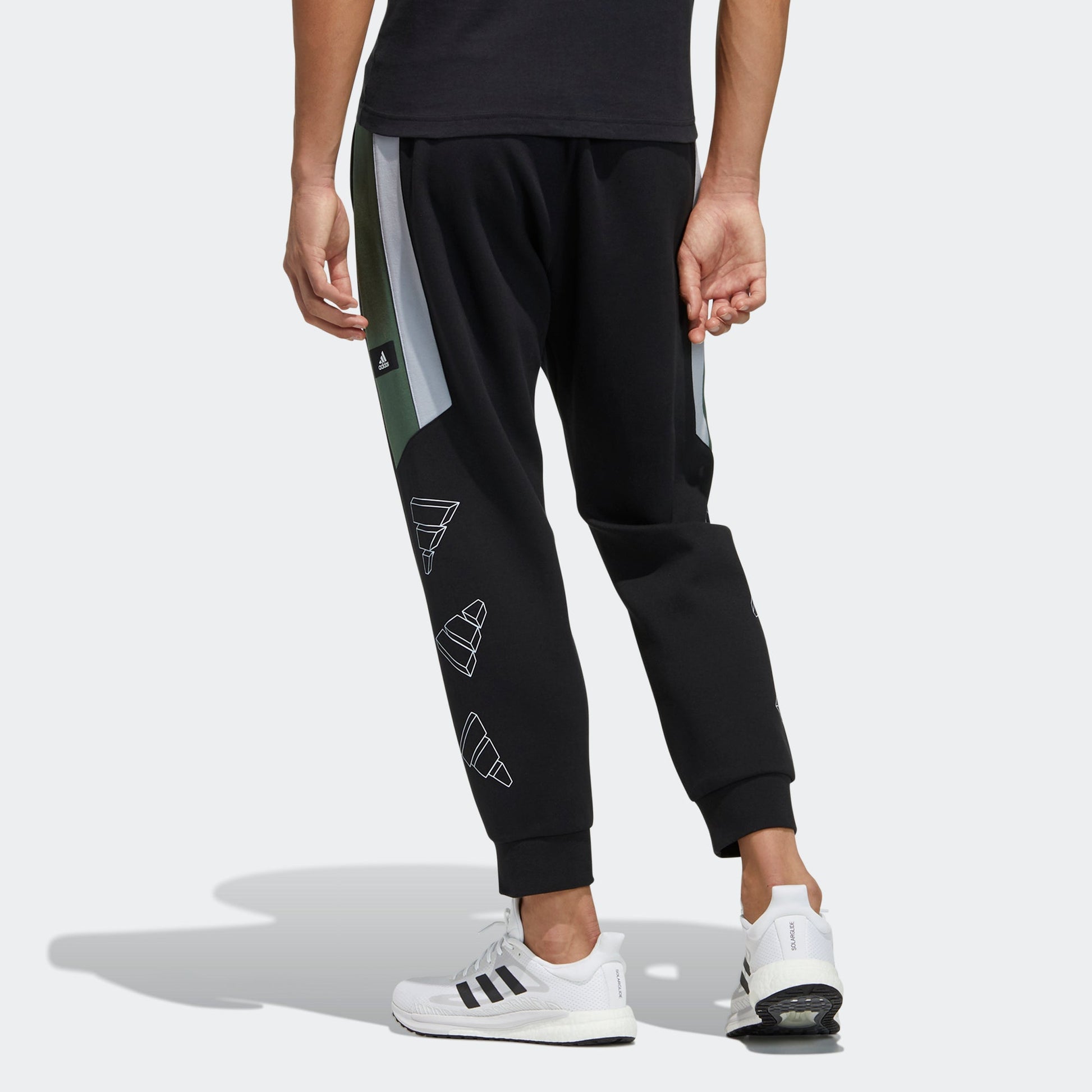 adidas Ub Pnt Dk Deco Colorblock Sports Bundle Feet Pants Black GP0914