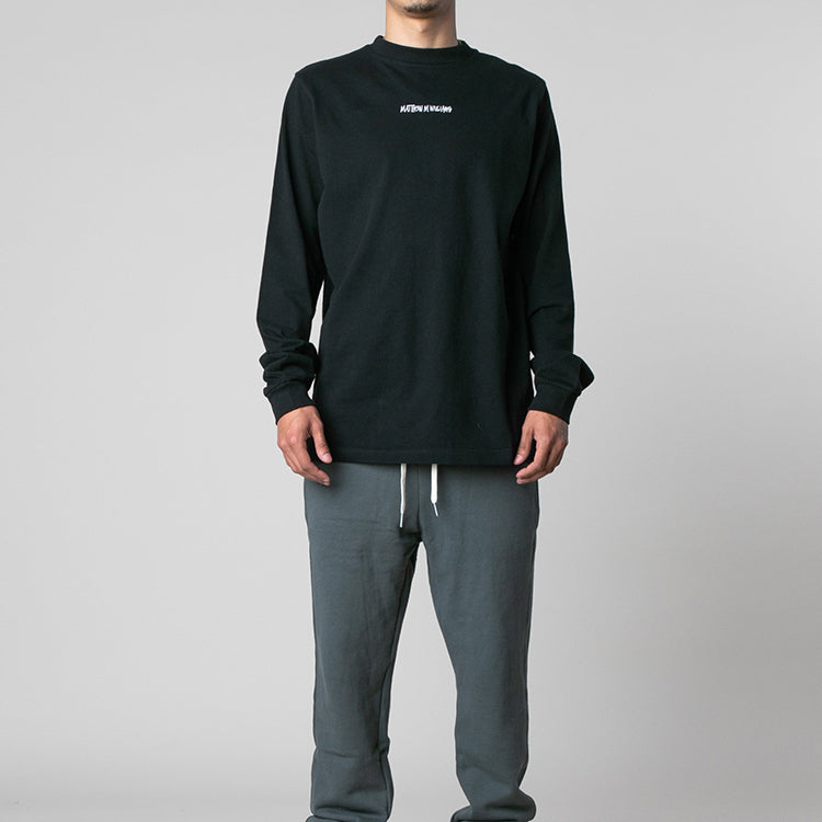 Stussy x MMW LS TEE Printing logo Long Sleeves Unisex Black 314065