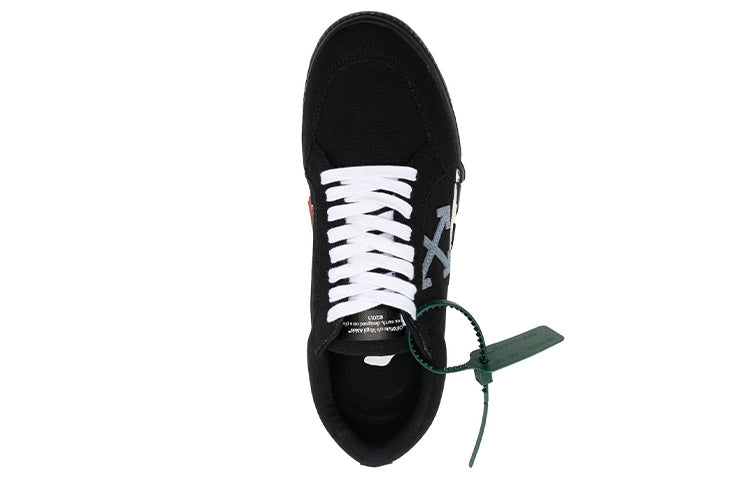 Off-White Low Vulcanized Canvas Sneaker 'Black White Orange' OMIA085F22FAB0011045