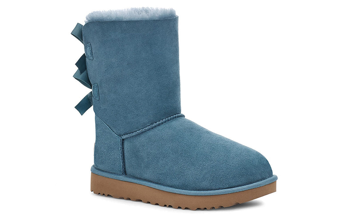 (WMNS) UGG Bailey Bow II Snow Boots Navy Blue 1016225-CCD