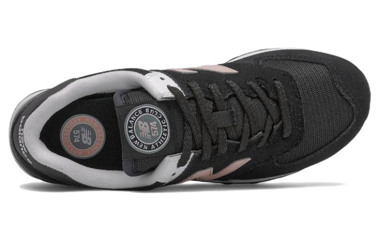 (WMNS) New Balance 574 Series Low Tops Retro Black Pink WL574OI2