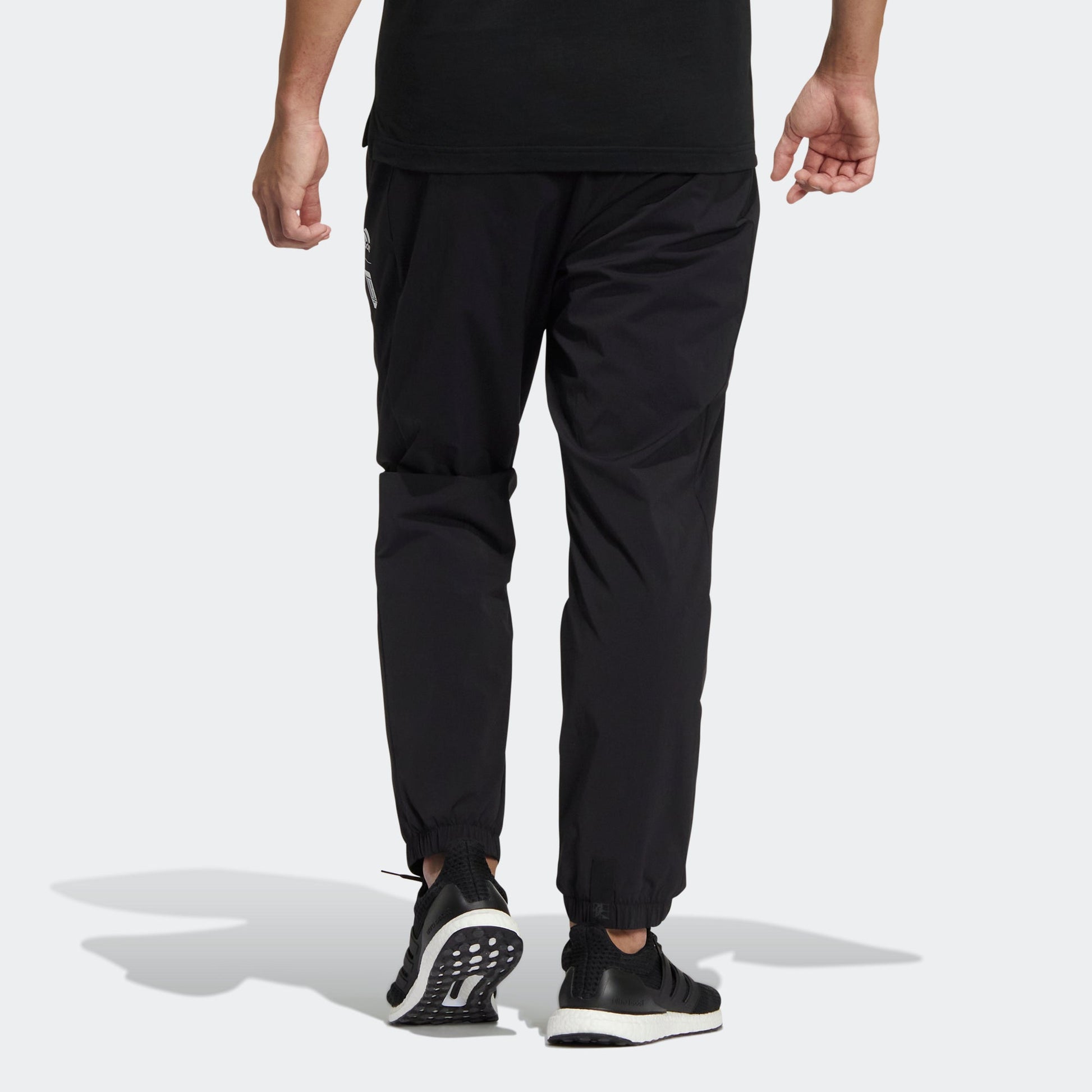 adidas Wj Wv Pnt Casual elastic band Sports Bundle Feet Pants Black HE5125