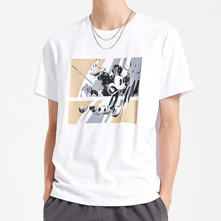 Li-Ning x Disney Crossover Mickey Printing Short Sleeve White AHSQ527-2