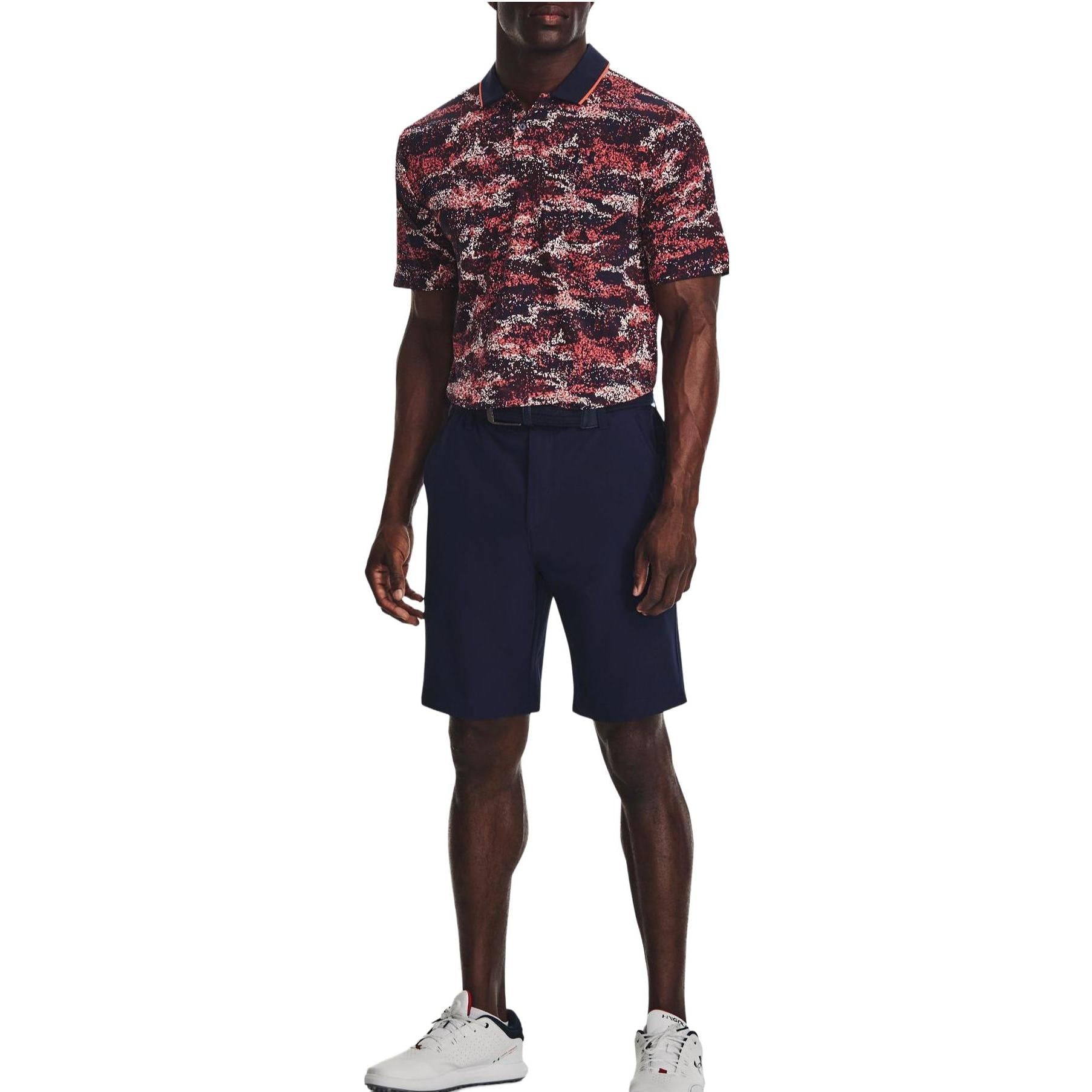 Under Armour Iso-Chill Edge Polo Shirt 'Red Navy' 1377365-410