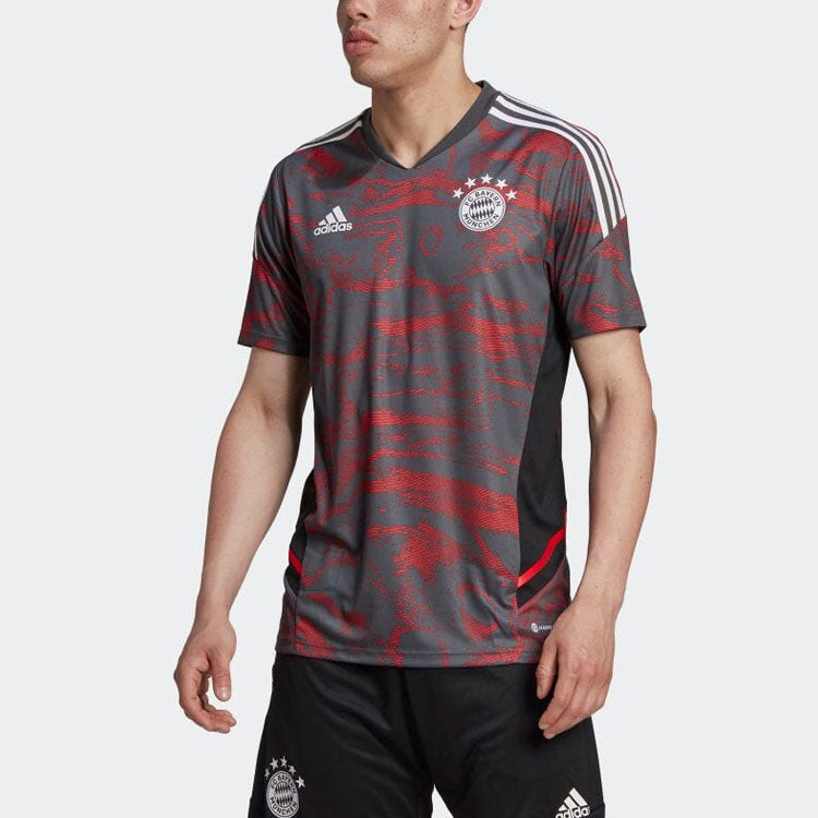 adidas FC Bayern Condivo 22 Training Jersey 'Red Grey' HF1391