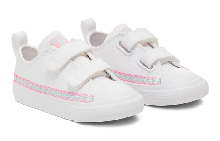 Converse Kids' Friendship Bracelet Easy-on Chuck Taylor All Star Low Top White 767787C