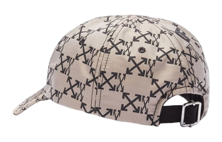 Men's Off-White Arrow Printing Creamy White Cap CAP-17593701