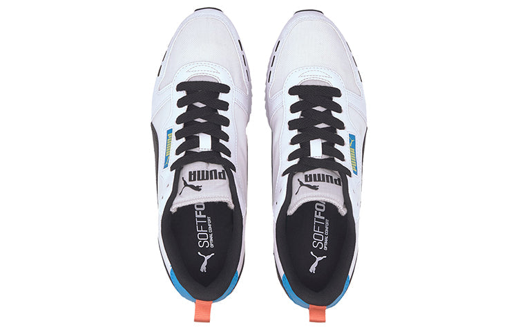 PUMA R78 Neon Low Running Shoes Black/Orange/White 373203-02