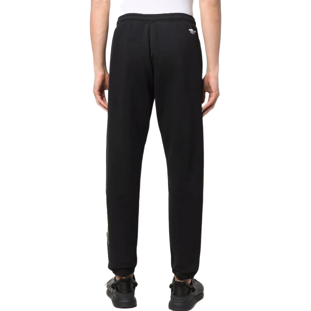 Men's adidas originals Pants Large Logo Printing Elastic Waistband Sports Pants/Trousers/Joggers Black HC7982