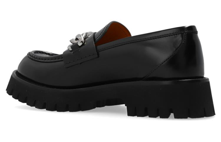 (WMNS) Gucci Lug Sole Loafer 'Black Leather' 752650-DS800-1000