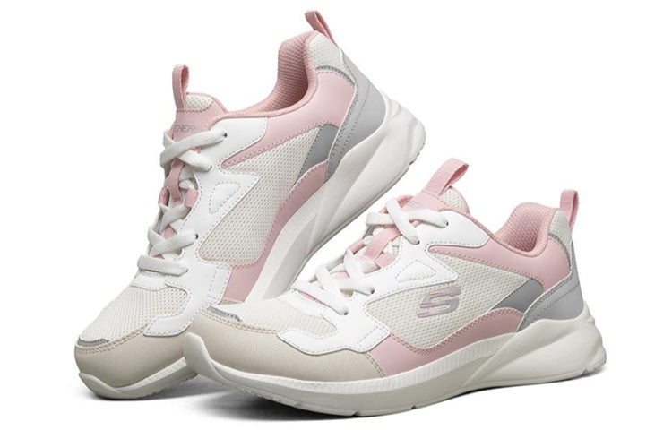 (WMNS) Skechers Ex-Pansive Sports Shoes White/Grey/Pink 8730032-WMLT