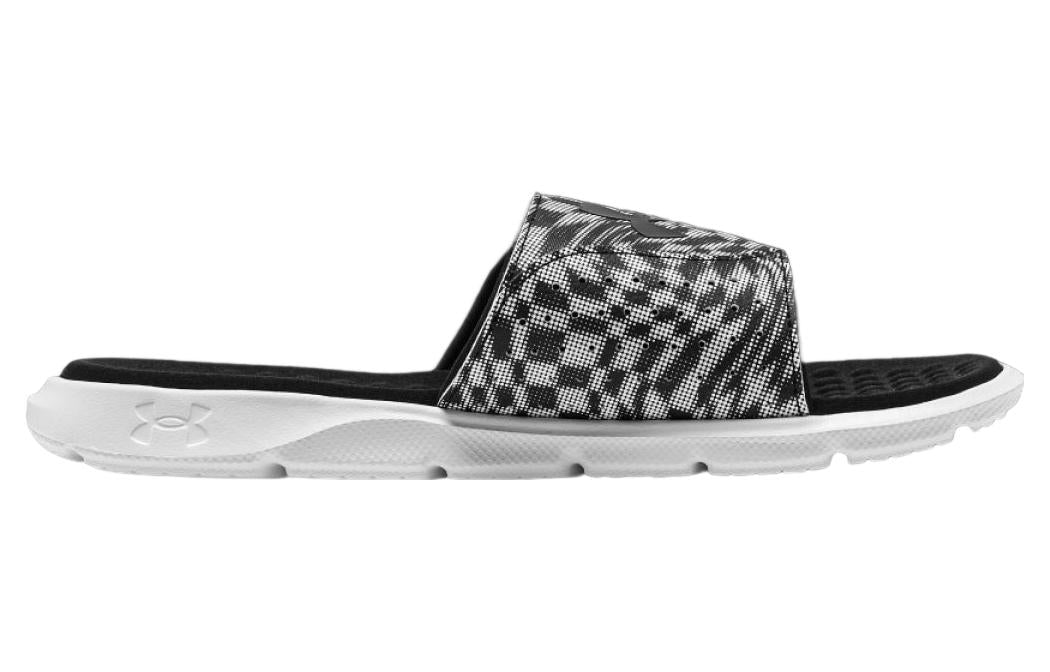 Under Armour Ignite Pro Graphic Strap Slide 'Black White' 3026024-003