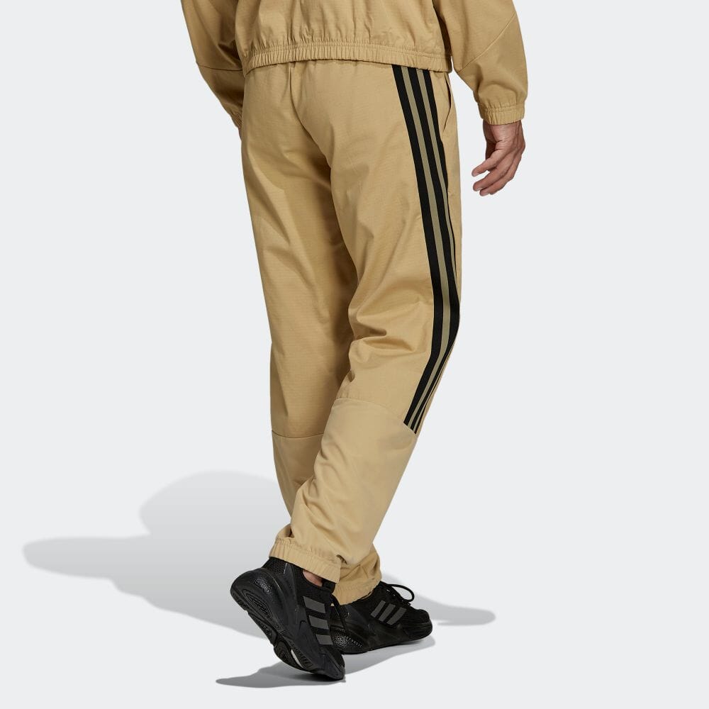 Men's adidas Colorblock Splicing Woven Sports Pants/Trousers/Joggers Khaki HA6568