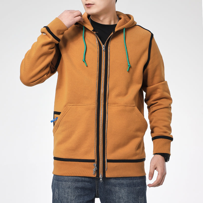 Converse UTILITY FULL ZIP Hoodie Asia Sizing 'Dark Soba Brown' 10019463-A13