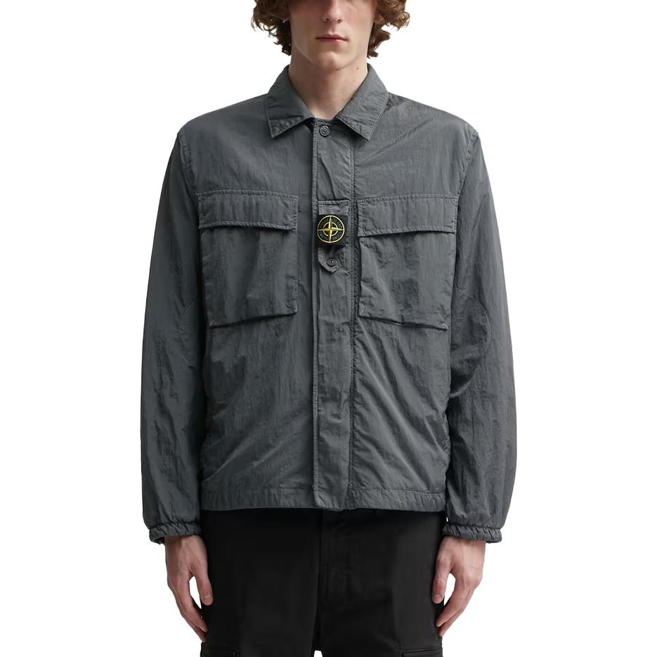 STONE ISLAND Garment Dyed ECONYL Regenerated Nylon Jacket 'Grey' 7915Q0819-V0062