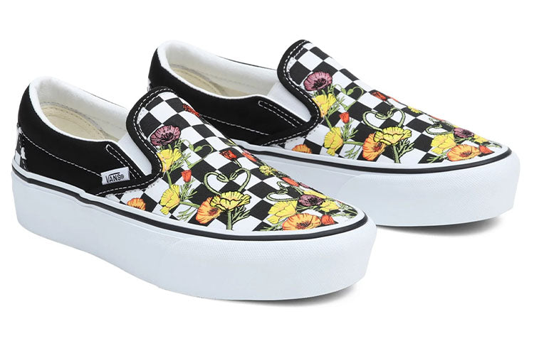Vans Classic Slip-On Platform 'Poppy Checkerboard' VN0A5KXIBML