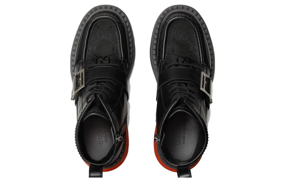 Gucci GG Lace-Up Boot 'Black' 739867-AABZ0-1000