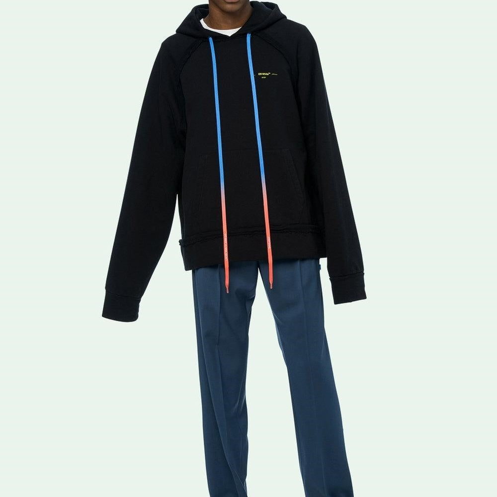 Off-White Arrow Gradient Drawstring Loose Fit Black OMBB057F19E300101060