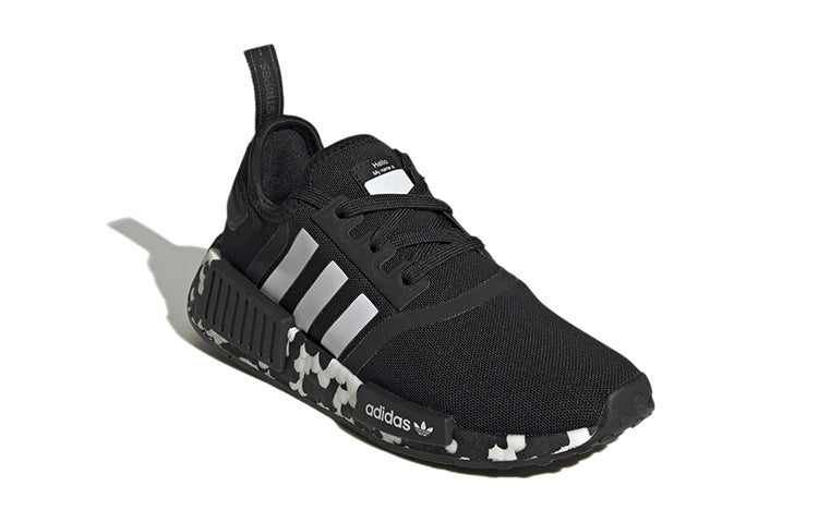 (GS) adidas originals NMD_R1 'Black White' GW9594