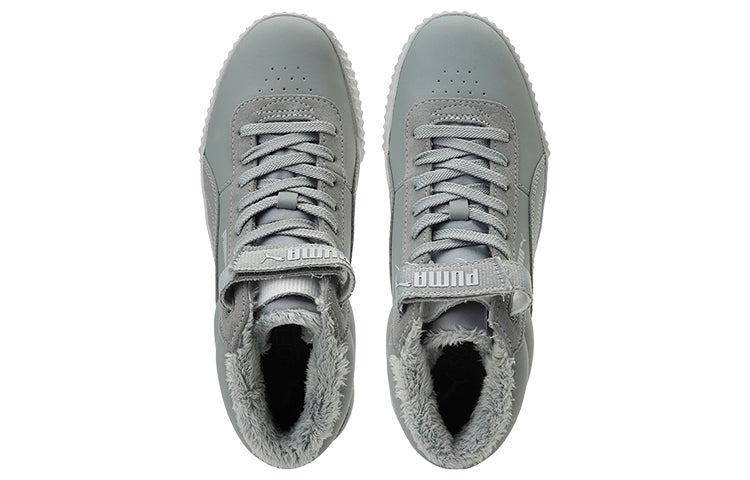 (WMNS) PUMA Carina Mid Winterized Shoes Grey/White 374140-03