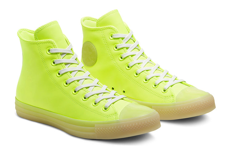 Converse Neon Leather Chuck Taylor All Star High Top 'Neon Yellow' 166567C