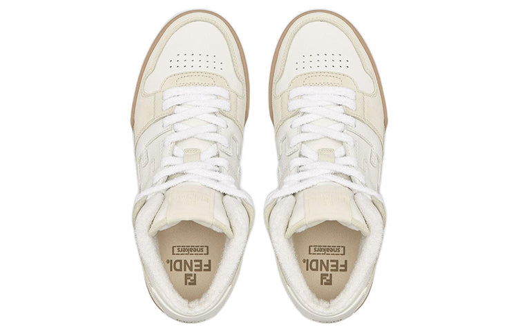 (WMNS) FENDI Match High Top 'White Cream' 8E8358AHH2F1FHS