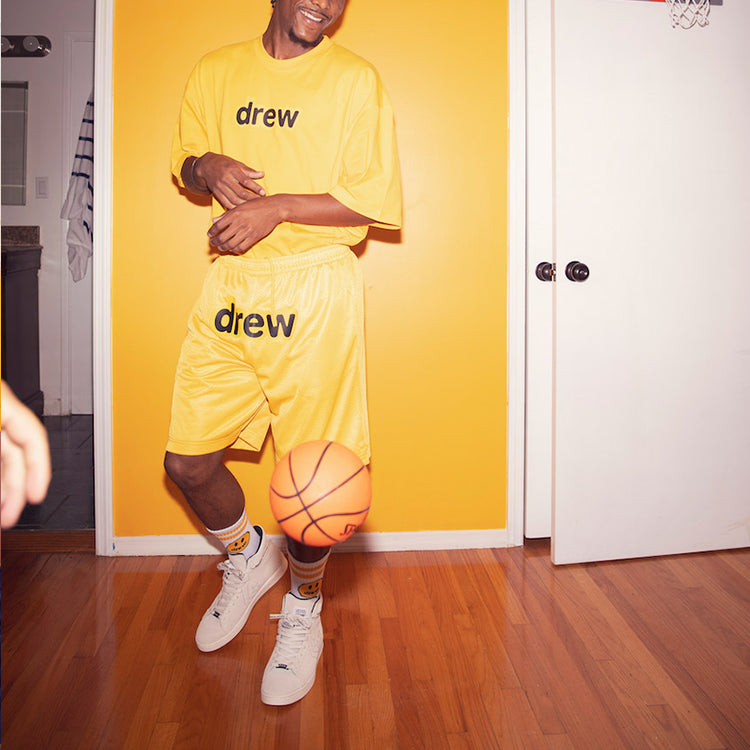 Drew House Secret Mesh Cotton Shorts 'Golden Yellow' DR-SS20-86