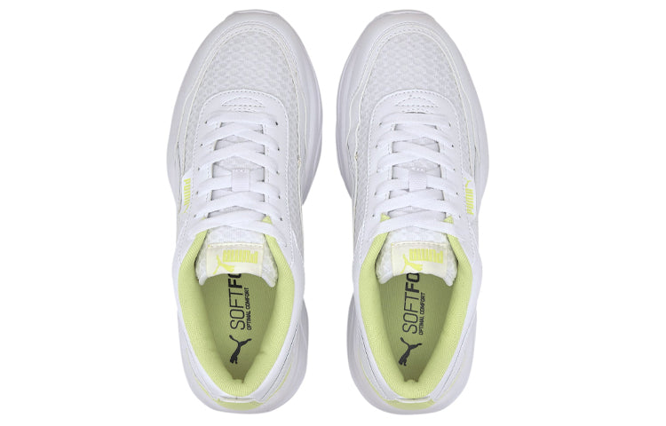 (WMNS) PUMA Cilia Mode Mesh Running Shoes White/Yellow 371124-03