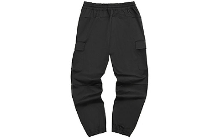 Skechers Logo Printed Workwear Straight Pant 'Grey Black Green' L321M192