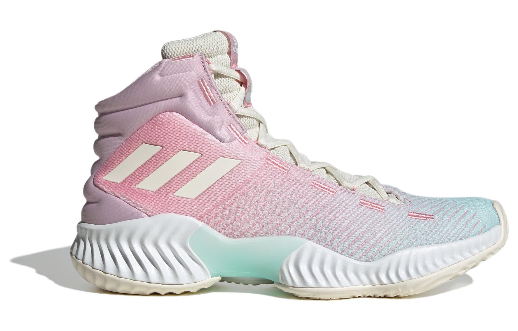 adidas Pro Bounce 2018 Mid 'Shock Absorption Wear Resistant Pink Blue' IG4496