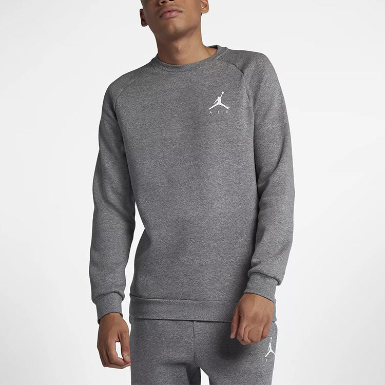 Air Jordan Jumpman Fleece mens actve Casual Sports Round Neck Pullover Gray 940170-091